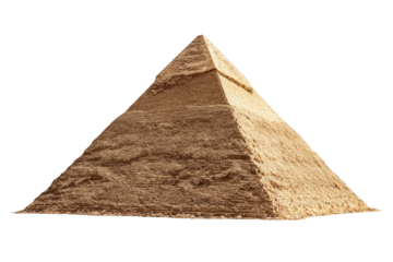 A large, light brownish-tan pyramid