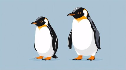 Obraz premium かわいいペンギンのイラスト