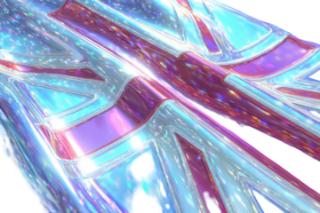 Abstract iridescent flag design (1)