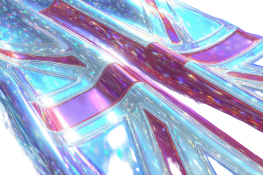 Abstract iridescent flag design (1)