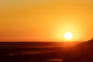 Sunrise along the remote Gibb River Road.