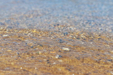 stones on the seashore. selective focus.