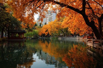 Fototapeta premium autumn in Nanjing