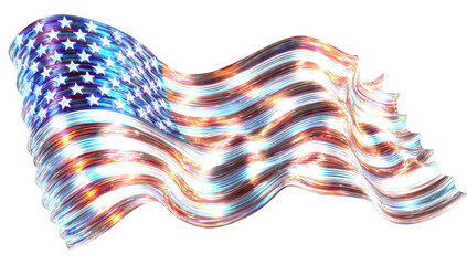 Abstract waving flag