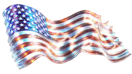 Abstract waving flag