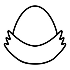 Easter Egg Outline Icons