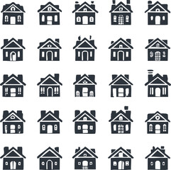 Fototapeta premium house icons set