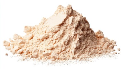 Light beige powder pile