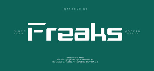 Freaks Modern minimal creative alphabet small letter logo design