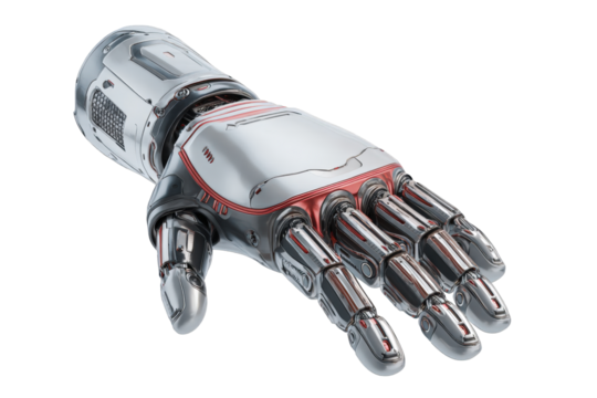 Close-up of a futuristic robotic hand