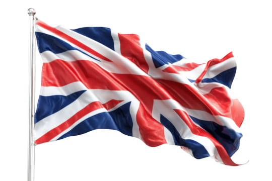 United Kingdom flag waving