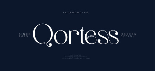 Qortess modern creative minimal alphabet small letter logo design