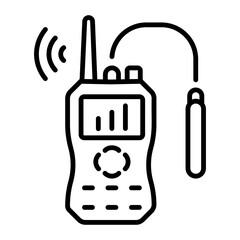 A linear icon representing a voltage meter tool