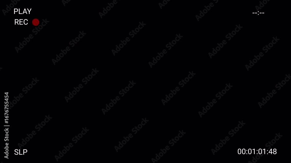 Poster 4k camera recorder screen overlay with digital display on black background