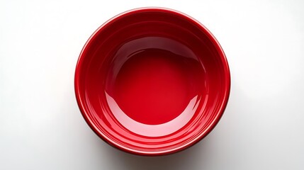 Classic Red Round Bowl Design High Resolution Picture