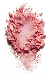 Fototapeta premium Pale pink powder makeup, scattered