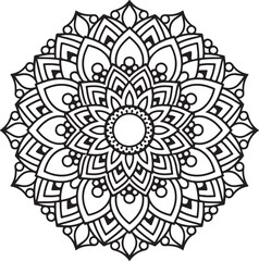 Mandala Pattern Stencil doodles sketch