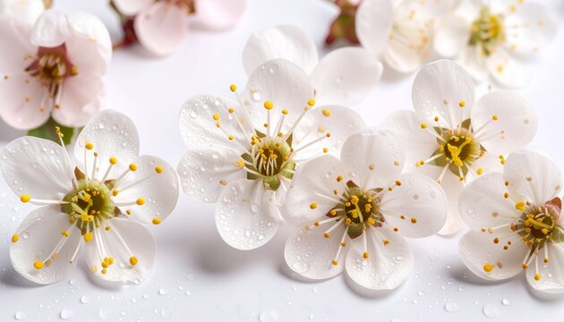 white flowers of cherry