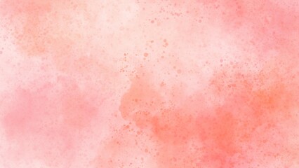 Pink Paper Texture Coral Pink Watercolor Background Soft Pastel Abstract Texture.
