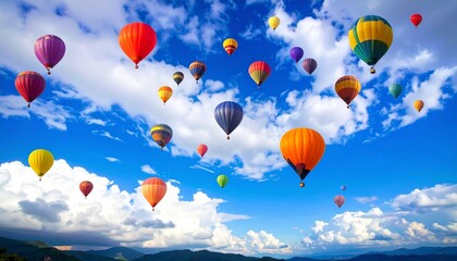 Obraz premium hot air balloons