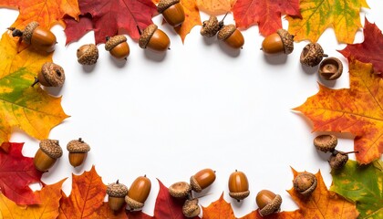 autumn leaves frame