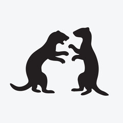 Abstract geometric composition with vibrant color palette and clean lines