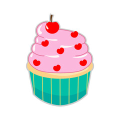 Cup Cake Illustration