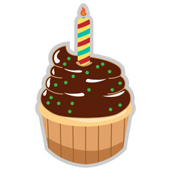 Cup Cake Illustration