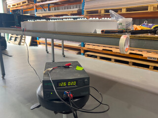 Workshop Testing of Illuminated Sign Letters with LED Lighting