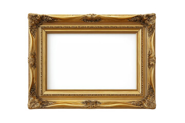 Gold ornate picture frame