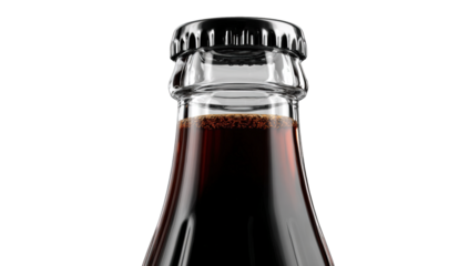 Close-up of a glass bottle cap