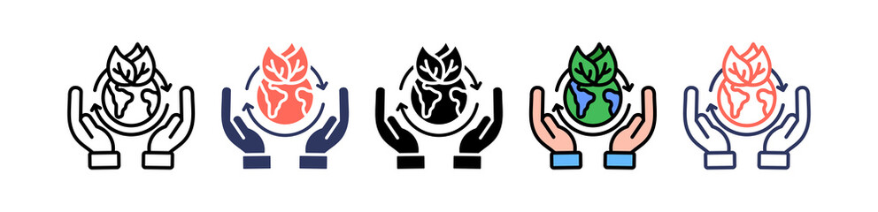 Sustainable Practice multiple icon