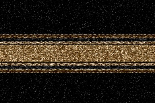 Dark background with horizontal tan and black stripes