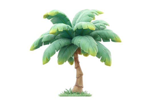 Digital illustration of a stylized palm tree