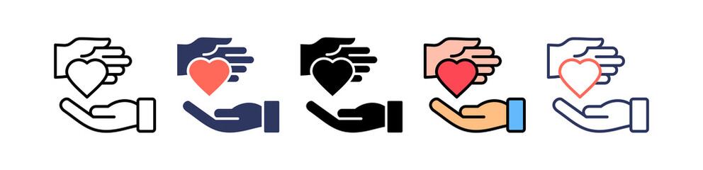 Volunteer Support multiple icon