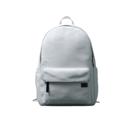 White backpack, simple design