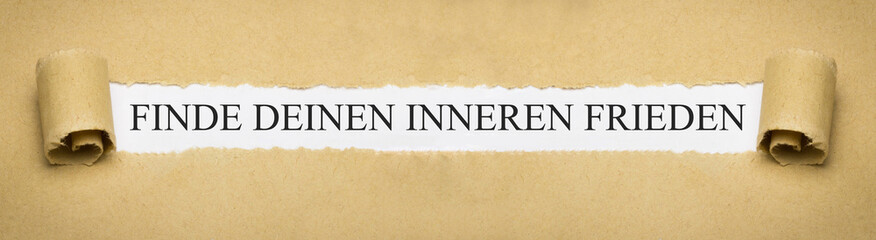 Finde deinen inneren Frieden