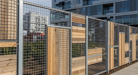 Modern Composite Fence Design.