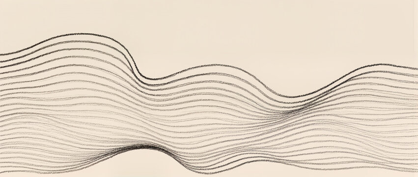 Flowing lines create a harmonious rhythm in abstract design