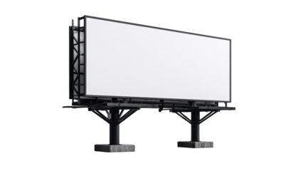 Blank billboard.  Modern display
