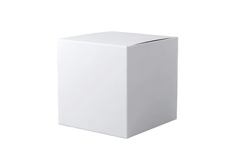 Blank white cube box