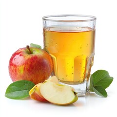 Glass of apple juice with fresh apples (2)