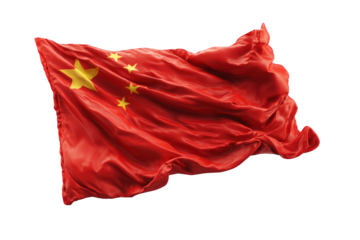 China flag waving in the wind