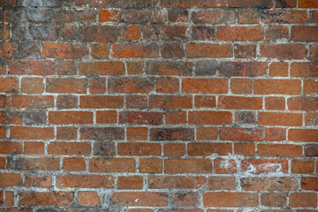 ancient imperial red brick wall