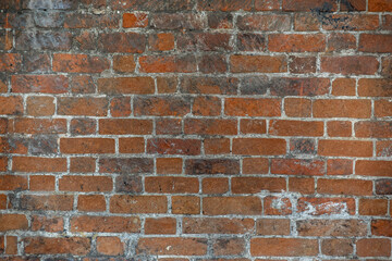 ancient imperial red brick wall