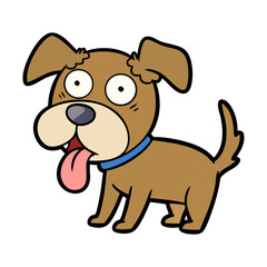 Whimsical vector illustration of a silly pictures of dog
, cartoon dog