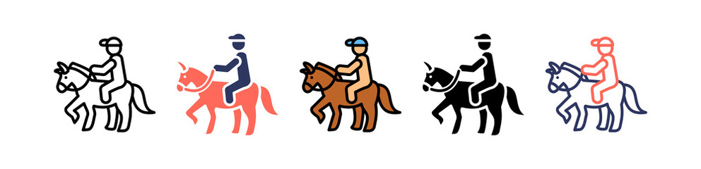 Horse Riding multiple icon