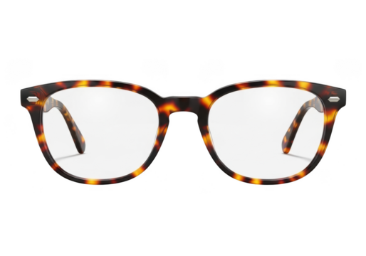 Tortoiseshell glasses isolated on transparent background