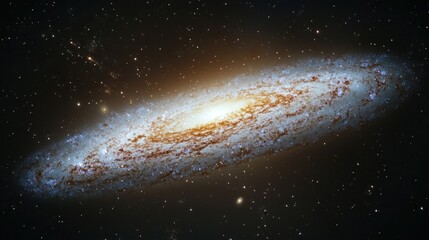 Fototapeta premium A breathtaking shot of a distant galaxy in outer space