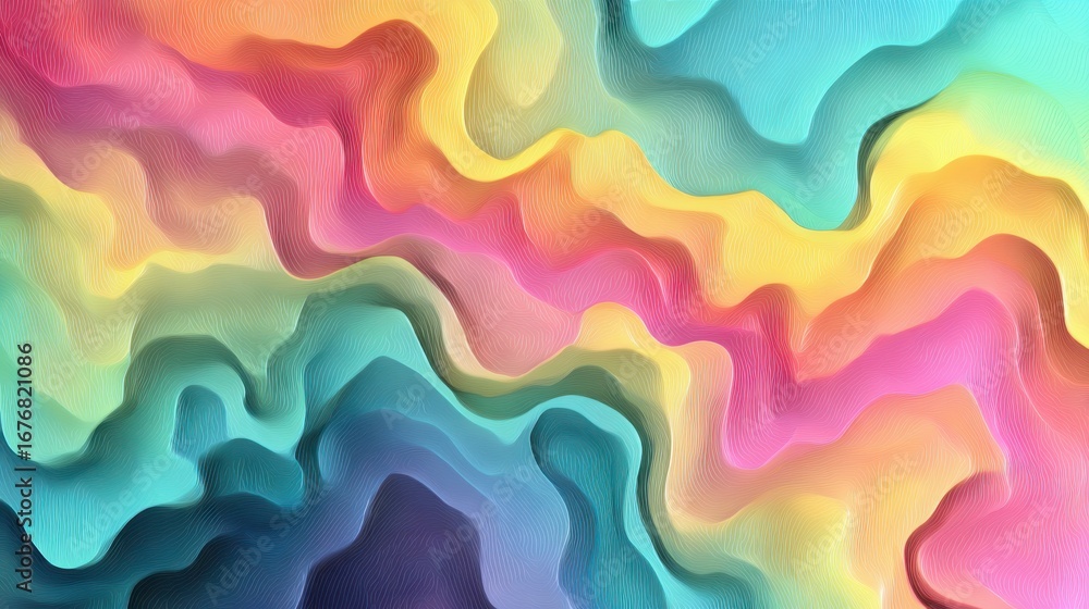 Poster abstract colorful wave patterns create a vibrant and dynamic visual texture